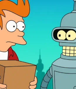 Futurama 1999 Matt Groening Fox futuro entregador Fry Bender
