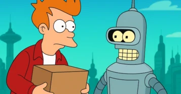 Futurama 1999 Matt Groening Fox futuro entregador Fry Bender