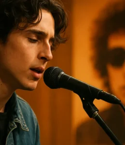 Por que Timothée Chalamet cantou ao vivo Bob Dylan biopic