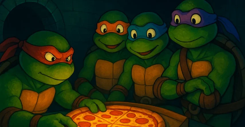 Tartarugas Ninja: Esgotos, pizza e o legado animado dos anos 80